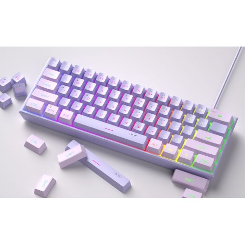 Клавіатура MageGee TS91 RGB (6971969727564-UA) Violet купити в Україні: Київ, Львів, Хмельницький, Тернопіль, Івано-Франківськ | Низька ціна, відгуки, характеристики від TELEMART фото