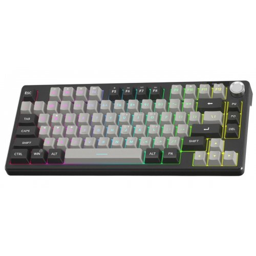 Клавіатура MageGee TS75 RGB (6971969729230-UA) Black/Grey купити в Україні: Київ, Львів, Хмельницький, Тернопіль, Івано-Франківськ | Низька ціна, відгуки, характеристики від TELEMART фото