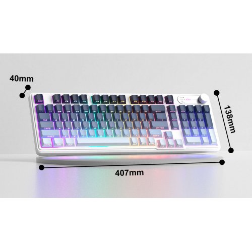 Клавиатура MageGee GK960 RGB Wireless (6971969728936) Black/Blue купить в Украине: Киев, Днепр, Харьков, Одесса  | Низкая цена, отзывы, характеристики от TELEMART фото