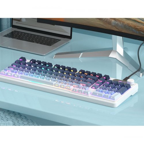 Клавиатура MageGee GK960 RGB Wireless (6971969728936) Black/Blue купить в Украине: Киев, Днепр, Харьков, Одесса  | Низкая цена, отзывы, характеристики от TELEMART фото