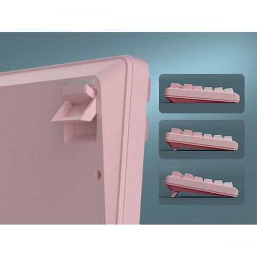Клавиатура MageGee GK960 RGB Wireless (6971969729032) Pink/White купить в Украине: Киев, Днепр, Харьков, Одесса  | Низкая цена, отзывы, характеристики от TELEMART фото