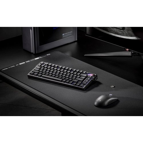 Уцінка клавіатура Asus ROG Azoth Extreme NX Snow Switch (90MP03MA-BKUA01) Black (Розкрита упаковка, 890813) купити в Україні: Київ, Львів, Хмельницький, Тернопіль, Івано-Франківськ | Низька ціна, відгуки, характеристики від TELEMART фото