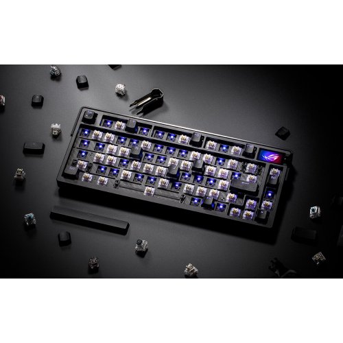 Уцінка клавіатура Asus ROG Azoth Extreme NX Snow Switch (90MP03MA-BKUA01) Black (Розкрита упаковка, 890813) купити в Україні: Київ, Львів, Хмельницький, Тернопіль, Івано-Франківськ | Низька ціна, відгуки, характеристики від TELEMART фото