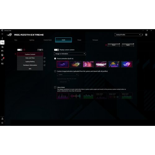 Уцінка клавіатура Asus ROG Azoth Extreme NX Snow Switch (90MP03MA-BKUA01) Black (Розкрита упаковка, 890813) купити в Україні: Київ, Львів, Хмельницький, Тернопіль, Івано-Франківськ | Низька ціна, відгуки, характеристики від TELEMART фото