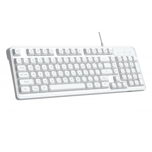Клавиатура MageGee GK980 (6971969727090-UA) White купить в Украине: Киев, Днепр, Харьков, Одесса  | Низкая цена, отзывы, характеристики от TELEMART фото