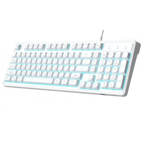 Клавиатура MageGee GK980 (6971969727090-UA) White купить в Украине: Киев, Днепр, Харьков, Одесса  | Низкая цена, отзывы, характеристики от TELEMART фото