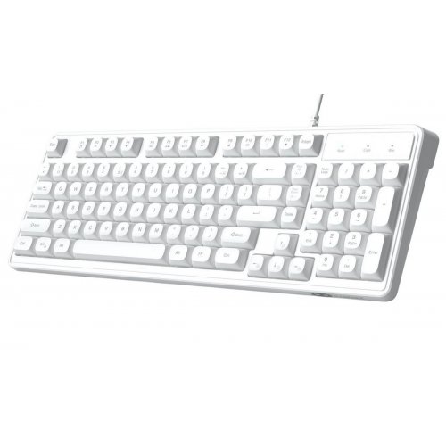 Клавиатура MageGee GK980 (6971969727090-UA) White купить в Украине: Киев, Днепр, Харьков, Одесса  | Низкая цена, отзывы, характеристики от TELEMART фото