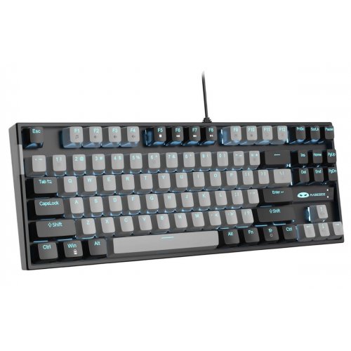 Клавіатура MageGee MK-STAR Blue Switch (6971969720657-UA) Black/Grey купити в Україні: Київ, Львів, Хмельницький, Тернопіль, Івано-Франківськ | Низька ціна, відгуки, характеристики від TELEMART фото