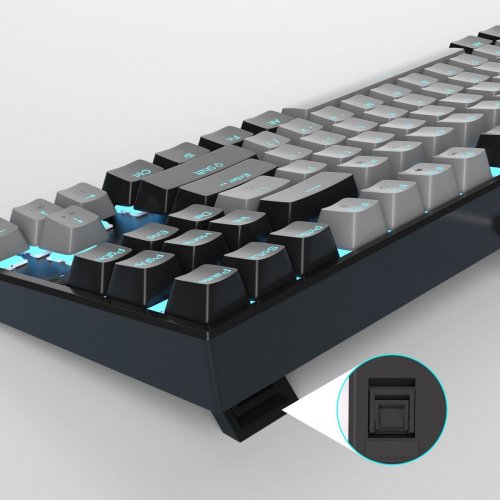 Клавіатура MageGee MK-STAR Blue Switch (6971969720657-UA) Black/Grey купити в Україні: Київ, Львів, Хмельницький, Тернопіль, Івано-Франківськ | Низька ціна, відгуки, характеристики від TELEMART фото
