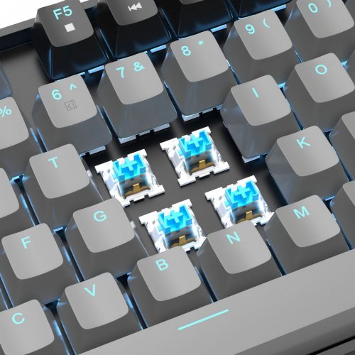 Клавіатура MageGee MK-STAR Blue Switch (6971969720657-UA) Black/Grey купити в Україні: Київ, Львів, Хмельницький, Тернопіль, Івано-Франківськ | Низька ціна, відгуки, характеристики від TELEMART фото