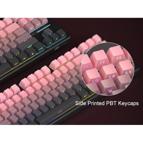 Клавіатура MageGee Light 87 RGB Blue Whale Switch Wireless (6971969728417) Star Pink купити в Україні: Київ, Львів, Хмельницький, Тернопіль, Івано-Франківськ | Низька ціна, відгуки, характеристики від TELEMART фото