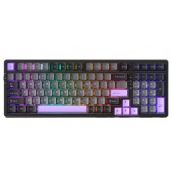 Клавиатура MageGee Light 100 RGB Blue Whale Switch Wireless (6971969728714-UA) Dark/Purple