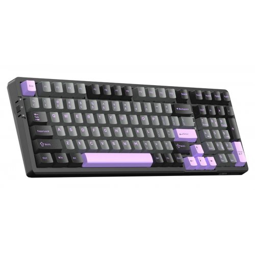 Клавиатура MageGee Light 100 RGB Blue Whale Switch Wireless (6971969728714-UA) Dark/Purple купить в Украине: Киев, Днепр, Харьков, Одесса  | Низкая цена, отзывы, характеристики от TELEMART фото