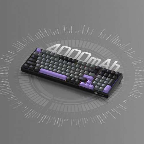 Клавиатура MageGee Light 100 RGB Blue Whale Switch Wireless (6971969728714-UA) Dark/Purple купить в Украине: Киев, Днепр, Харьков, Одесса  | Низкая цена, отзывы, характеристики от TELEMART фото