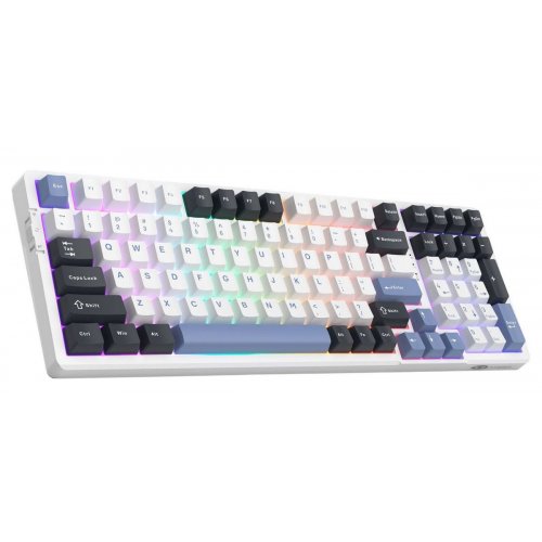 Клавиатура MageGee Light 100 RGB Ivory White Switch Wireless (6971969728462-UA) Star/Blue купить в Украине: Киев, Днепр, Харьков, Одесса  | Низкая цена, отзывы, характеристики от TELEMART фото