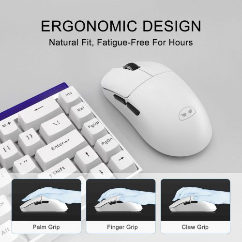 Мышка MageGee Scout Wireless (6971969722583) White купить в Украине: Киев, Днепр, Харьков, Одесса  | Низкая цена, отзывы, характеристики от TELEMART фото