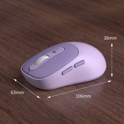 Миша MageGee V100 Wireless (6971969722576) Purple купити в Україні: Київ, Львів, Хмельницький, Тернопіль, Івано-Франківськ | Низька ціна, відгуки, характеристики від TELEMART фото