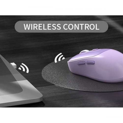 Миша MageGee V100 Wireless (6971969722576) Purple купити в Україні: Київ, Львів, Хмельницький, Тернопіль, Івано-Франківськ | Низька ціна, відгуки, характеристики від TELEMART фото