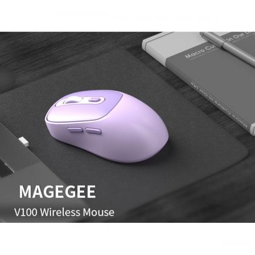 Миша MageGee V100 Wireless (6971969722576) Purple купити в Україні: Київ, Львів, Хмельницький, Тернопіль, Івано-Франківськ | Низька ціна, відгуки, характеристики від TELEMART фото