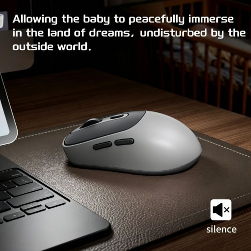 Миша MageGee V100 Wireless (6971969722613) Black/Grey купити в Україні: Київ, Львів, Хмельницький, Тернопіль, Івано-Франківськ | Низька ціна, відгуки, характеристики від TELEMART фото