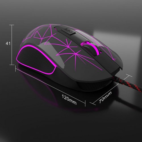 Мышка MageGee G6 (6971969722248) Black купить в Украине: Киев, Днепр, Харьков, Одесса  | Низкая цена, отзывы, характеристики от TELEMART фото