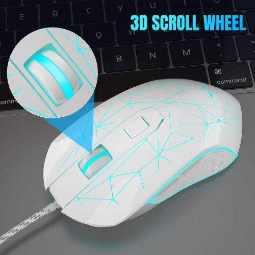 Мышка MageGee G6 (6971969722255) White купить в Украине: Киев, Днепр, Харьков, Одесса  | Низкая цена, отзывы, характеристики от TELEMART фото