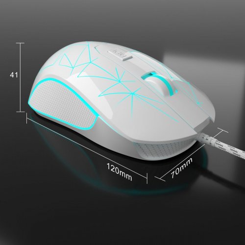 Мышка MageGee G6 (6971969722255) White купить в Украине: Киев, Днепр, Харьков, Одесса  | Низкая цена, отзывы, характеристики от TELEMART фото