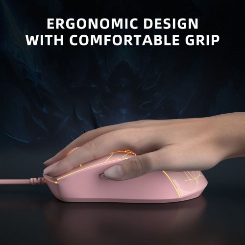 Мышка MageGee G6 (6971969722262) Pink купить в Украине: Киев, Днепр, Харьков, Одесса  | Низкая цена, отзывы, характеристики от TELEMART фото