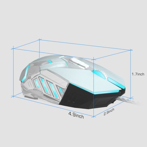 Мышка MageGee G10 (6971969722279) White купить в Украине: Киев, Днепр, Харьков, Одесса  | Низкая цена, отзывы, характеристики от TELEMART фото