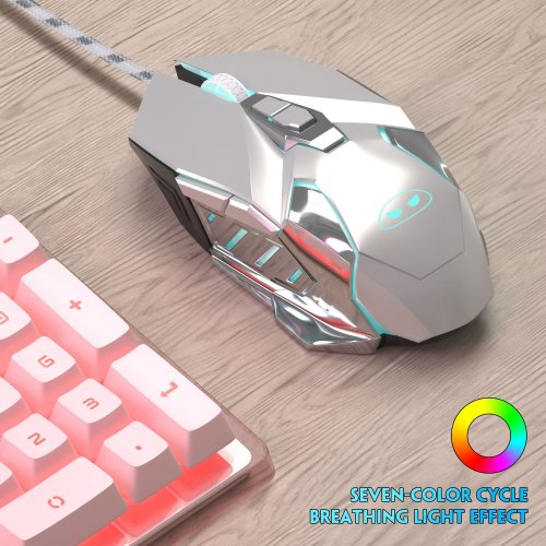Мышка MageGee G10 (6971969722279) White купить в Украине: Киев, Днепр, Харьков, Одесса  | Низкая цена, отзывы, характеристики от TELEMART фото