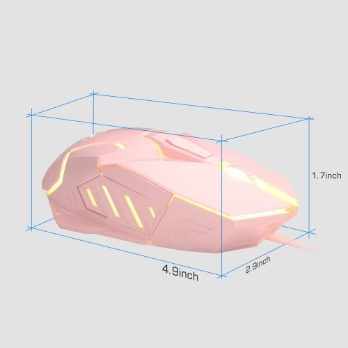 Мышка MageGee G10 (6971969722057) Pink купить в Украине: Киев, Днепр, Харьков, Одесса  | Низкая цена, отзывы, характеристики от TELEMART фото