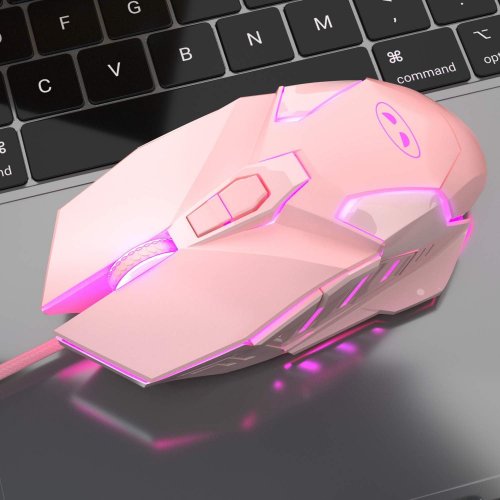 Мышка MageGee G10 (6971969722057) Pink купить в Украине: Киев, Днепр, Харьков, Одесса  | Низкая цена, отзывы, характеристики от TELEMART фото