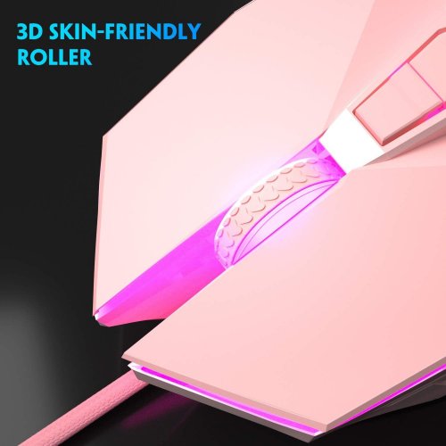 Мышка MageGee G10 (6971969722057) Pink купить в Украине: Киев, Днепр, Харьков, Одесса  | Низкая цена, отзывы, характеристики от TELEMART фото