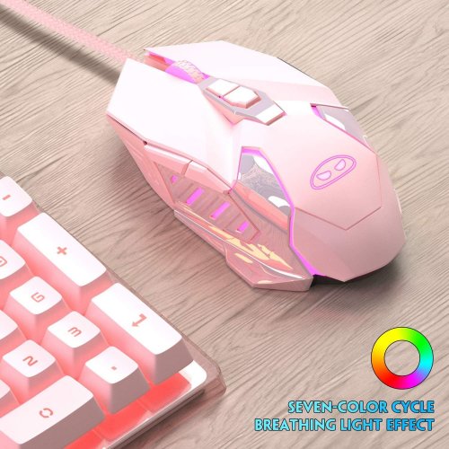 Мышка MageGee G10 (6971969722057) Pink купить в Украине: Киев, Днепр, Харьков, Одесса  | Низкая цена, отзывы, характеристики от TELEMART фото