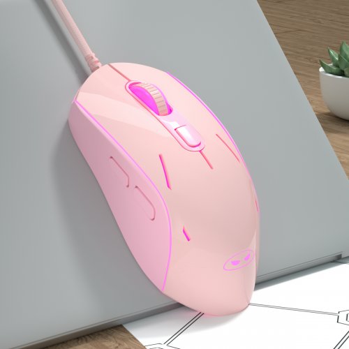 Мышка MageGee G12 (6971969722293) Pink купить в Украине: Киев, Днепр, Харьков, Одесса  | Низкая цена, отзывы, характеристики от TELEMART фото