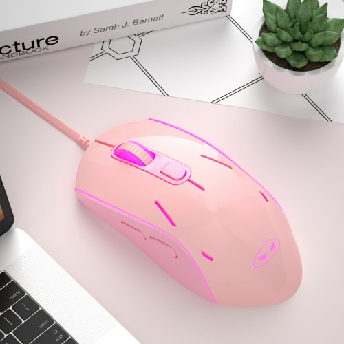 Мышка MageGee G12 (6971969722293) Pink купить в Украине: Киев, Днепр, Харьков, Одесса  | Низкая цена, отзывы, характеристики от TELEMART фото