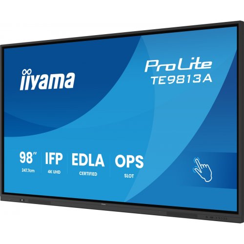 Информационная панель Iiyama 98" ProLite TE9813A-B2AG Black купить в Украине: Киев, Днепр, Харьков, Одесса  | Низкая цена, отзывы, характеристики от TELEMART фото
