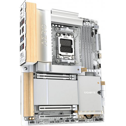 Уцінка материнська плата Gigabyte X870E AERO X3D WOOD (sAM5, AMD X870E) (Розкрита упаковка, 890909) купити в Україні: Київ, Львів, Хмельницький, Тернопіль, Івано-Франківськ | Перевірка сумісності, низька ціна, відгуки, характеристики від TELEMART фото