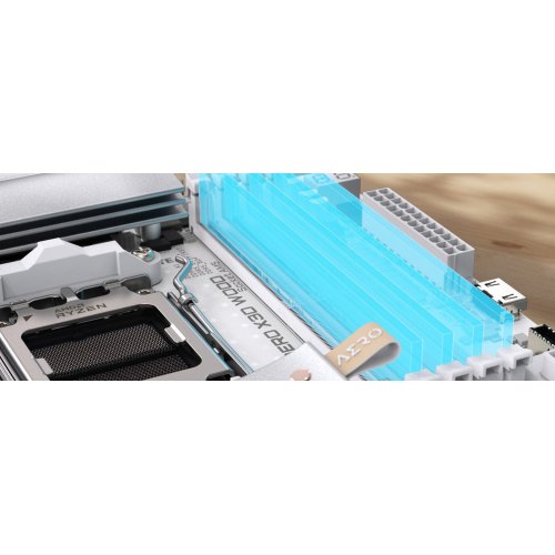 Уцінка материнська плата Gigabyte X870E AERO X3D WOOD (sAM5, AMD X870E) (Розкрита упаковка, 890909) купити в Україні: Київ, Львів, Хмельницький, Тернопіль, Івано-Франківськ | Перевірка сумісності, низька ціна, відгуки, характеристики від TELEMART фото