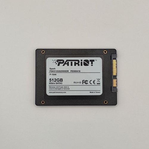 Ssd-диск Patriot Spark 512GB 2.5" (PSK512GS25SSDR) (Восстановлено продавцом, 890914) купить в Украине: Киев, Днепр, Харьков, Одесса  | Проверка совместимости, низкая цена, отзывы, характеристики от TELEMART фото