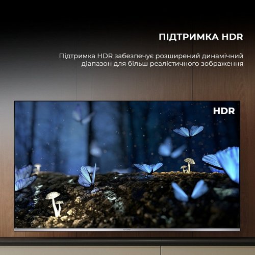 Телевизор Sharp 43" 4T-C43GP6265ES Silver купить в Украине: Киев, Днепр, Харьков, Одесса  | Низкая цена, отзывы, характеристики от TELEMART фото