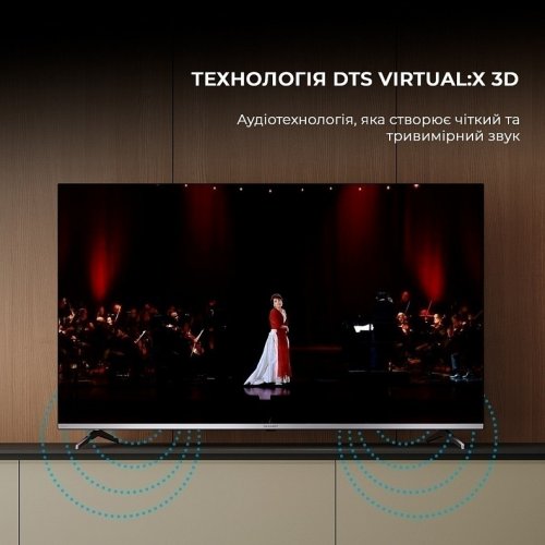 Телевизор Sharp 50" 4T-C50FP1EL2AB Silver купить в Украине: Киев, Днепр, Харьков, Одесса  | Низкая цена, отзывы, характеристики от TELEMART фото