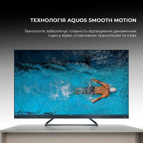 Телевизор Sharp 50" 4T-C50FQ5EM2AG Black купить в Украине: Киев, Днепр, Харьков, Одесса  | Низкая цена, отзывы, характеристики от TELEMART фото