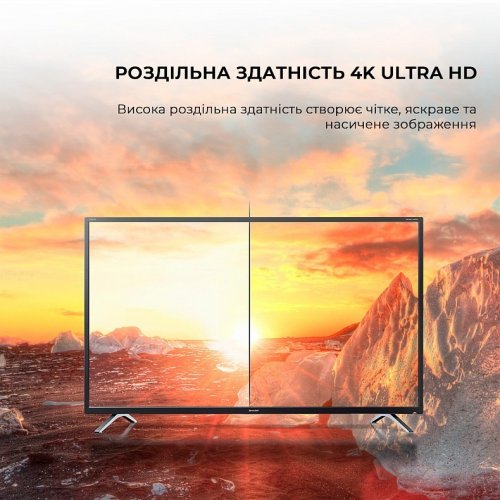 Телевизор Sharp 50" 4T-C50GP6265ES Silver купить в Украине: Киев, Днепр, Харьков, Одесса  | Низкая цена, отзывы, характеристики от TELEMART фото