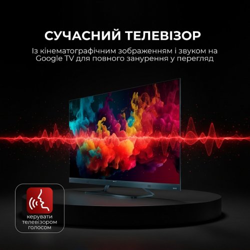 Телевизор Sharp 55" 4T-C55FQ5EM2AG Black купить в Украине: Киев, Днепр, Харьков, Одесса  | Низкая цена, отзывы, характеристики от TELEMART фото