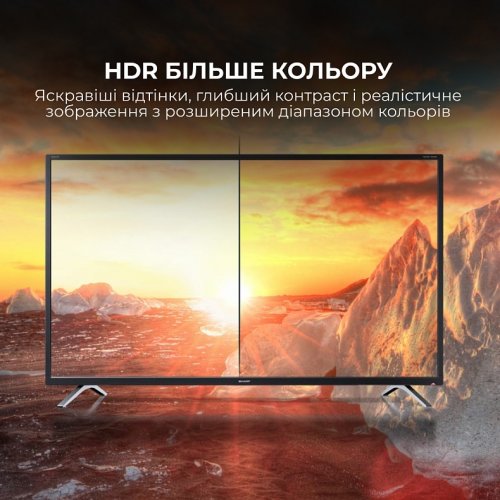Телевизор Sharp 55" 4T-C55HP5265EB Black купить в Украине: Киев, Днепр, Харьков, Одесса  | Низкая цена, отзывы, характеристики от TELEMART фото