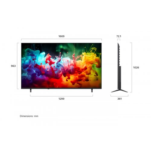 Телевизор LG 75" 75QNED70B6A Black купить в Украине: Киев, Днепр, Харьков, Одесса  | Низкая цена, отзывы, характеристики от TELEMART фото