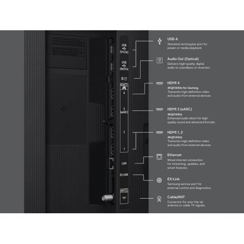 Телевизор Samsung 75" Neo QLED QN80H 4K (QE75QN80HAUXUA) Black купить в Украине: Киев, Днепр, Харьков, Одесса  | Низкая цена, отзывы, характеристики от TELEMART фото