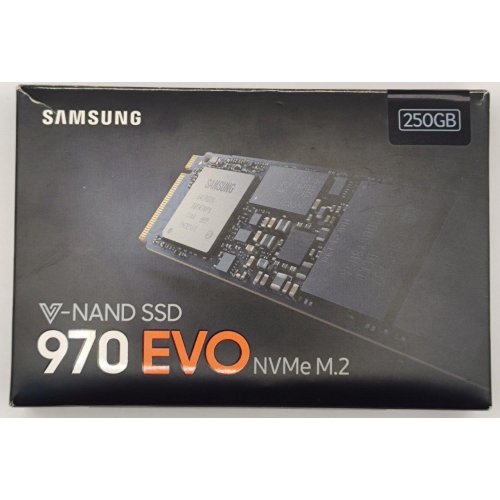 Ssd-диск Samsung 970 EVO V-NAND MLC 250GB M.2 (2280 PCI-E) (MZ-V7E250BW) (Восстановлено продавцом, 890970) купить в Украине: Киев, Днепр, Харьков, Одесса  | Проверка совместимости, низкая цена, отзывы, характеристики от TELEMART фото