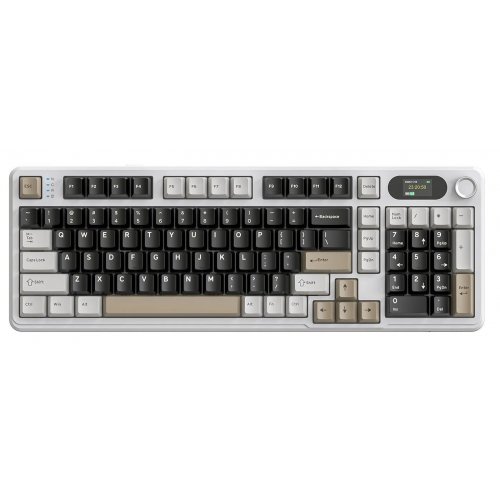 Уцінка клавіатура Attack Shark X98 Pro RGB Linear Blueberry Switch Wireless (AS-6972792470498-CW) Cheese White (Сліди використання, 890973) купити в Україні: Київ, Львів, Хмельницький, Тернопіль, Івано-Франківськ | Низька ціна, відгуки, характеристики від TELEMART фото